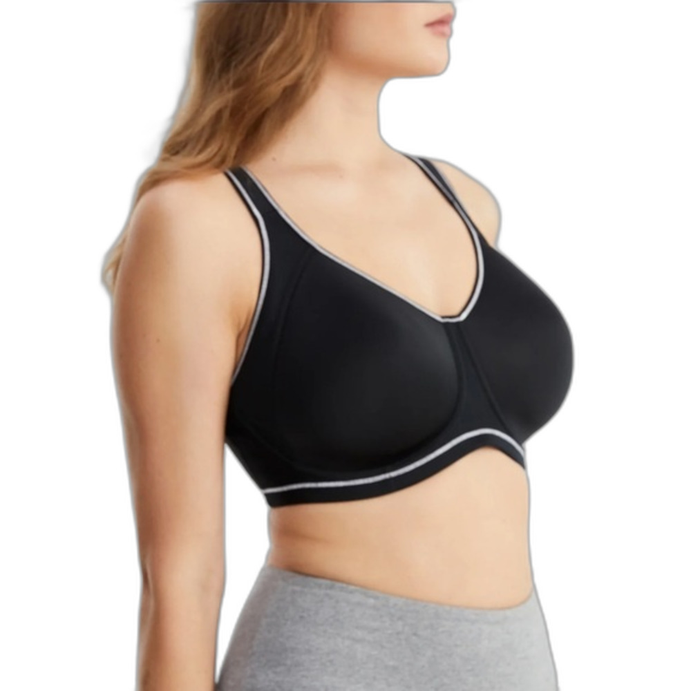 FREYA Sonic High Impact Underwire Sports Bra in Storm Black 30D NWT